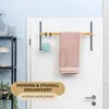 eluno Tür-Hängeregal aus Metall und Bambus, Produktbild-Vorschau 2