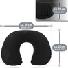 com-four® 2x Aufblasbares Nackenstützkissen - Praktisches Produktbild-Vorschau 6