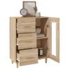 vidaXL Kredens dąb sonoma 69,5x34x90 cm Materiał Podgląd zdjęcia produktu 1