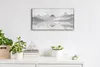 Dekor Leinwand Uhr Wandbilder Quarz 60x30 Malerei Abstrakte Produktbild-Vorschau 3