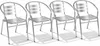 5-tlg Bistrogarnitur Balkonset Rund Ø 60cm Aluminium Stehtisch H70/110cm Produktbild-Vorschau