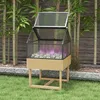 Outsunny Mini serre sur pieds, jardinière surélevée, double Voir les images du produit 2
