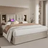 Doppelbett, Polsterbett 180x200, mit kabellosem Laden & Produktbild-Vorschau 1