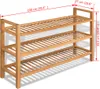vidaXL Scarpiera a 3 ripiani 100x27x60 cm in legno Anteprima dell’immagine prodotto 10
