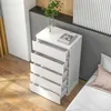 HOMCOM Commode 5 tiroirs commode chambre meuble de Voir les images du produit 8