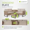 Juskys Polyrattan Lounge Santorini inkl. Abdeckung - Produktbild-Vorschau 6