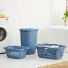 Rotho 3er-Set Wäschekorb 50L Flowers - Wäschesammler groß - Produktbild-Vorschau 6
