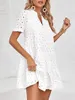 Sommerkleid aus Spitze für Damen, durchbrochenes Muster, Produktbild-Vorschau 3