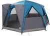 vidaXL Zelt für 6 Personen mit Dach Blau 425 x 396 x 222 cm Produktbild-Vorschau 1