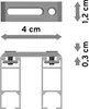Interdeco Innenlaufstange / Gardinenstange mit Innenlauf Produktbild-Vorschau 2