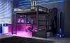 Hoogslaper 140 x 200 cm met bureau, 3 lades, open Productafbeelding-voorbeeld 6