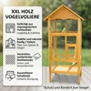 Mucola Volière avec perchoirs Cage en bois pour oiseaux Voir les images du produit 2