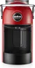 A front view of a red Lavazza coffee machine on a white background. Produktbild-Vorschau