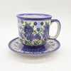 Tasse mit Untertasse Bunzlauer Keramik Unikat  300ml Produktbild-Vorschau 2
