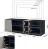 Mondeer TV-Lowboard TV-Schrank mit LED-Beleuchtung 140cm Produktbild-Vorschau 2
