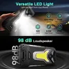 A smartphone with its LED light on, and a close-up of the back of the smartphone. Anteprima dell’immagine prodotto
