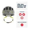 ABUS Kinderhelm Smiley 3.0 LED - Fahrradhelm mit Licht - Produktbild-Vorschau 2