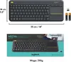 Logitech K400 Plus Clavier sans fil Touch TV Contrôle Voir les images du produit 25