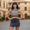 Minirock aus Baumwolle, Hüftschmeichler, Organic Yoga Rock Produktbild-Vorschau 4
