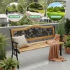 Akord Panca Da Giardino Rosa/Nera/Legno Naturale 125X52X76 Anteprima dell’immagine prodotto 8