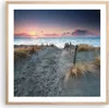 Gerahmtes Poster - Rahmen in heller Eiche - Strand Sand Produktbild-Vorschau 1
