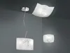Dimmbare LED Wandleuchte aus weißem Dekorglas mit dezenten Produktbild-Vorschau 7