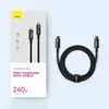 Baseus Tungsten Gold Ladekabel Datenkabel Type-C 240W 3m Produktbild-Vorschau 6