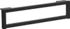 A black metal furniture leg with a rectangular frame, shown against a white background. Voir les images du produit