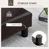 HOMCOM Fußhocker Sitzhocker, Rechteckiger Ottoman, Produktbild-Vorschau 5