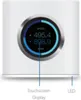 A white router with a circular touchscreen display showing speed information. Náhľad obrázku produktu