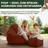 Dreamroots Bean Bag 90x90x100 cm con schienale e sgabello e Anteprima dell’immagine prodotto 7