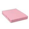 A pink fitted sheet is shown folded on a white background. Produktbild-Vorschau
