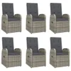 vidaXL Ensemble de jardin 7 pièces avec coussins Gris Poly Voir les images du produit 3