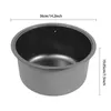 Runde Küchenspüle Einschalen Schwarz Spüle Edelstahl Produktbild-Vorschau 3