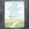 Ente Metallschild XL in 21x28 cm mit Spruch Zeit für Produktbild-Vorschau 2