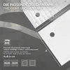 Pojemnik prysznicowy LuxeBath, 80x80 cm, biały, z kompletem Podgląd zdjęcia produktu 5