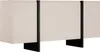 4-türige Kommode aus MDF - Beige und Schwarz - LUVONIA Produktbild-Vorschau 3