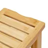 Relaxdays Bambusová stolička do kúpeľne, VxŠxH: 45,5 x 48 x Náhľad obrázku produktu 6
