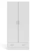 Amylya - Armoire polyvalente 2 portes, 79x170h cm blanc, un Voir les images du produit 6