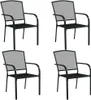 vidaXL Set da pranzo da giardino 5 pezzi in acciaio Anteprima dell’immagine prodotto 3