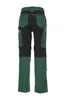 The back view of a pair of green and black work pants. Produktbild-Vorschau