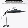 Ampelschirm WASSERDICHT Ampelschirm 3m Marktschirm PVC Produktbild-Vorschau 2