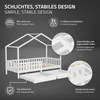 ML-Design dětská postel domeček postel 90x200 cm bílá s Náhled obrázku produktu 4
