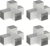 vidaXL Connettore per pali 4 pz. A X in metallo zincato 101 Anteprima dell’immagine prodotto 7
