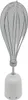 A close-up studio shot of a white hand blender attachment with a silver whisk. Podgląd zdjęcia produktu