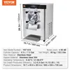 A commercial ice cream machine with dimensions and specifications displayed. Produktbild-Vorschau