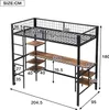 Flieks Etagenbett 90x200cm mit Schreibtisch & Regal, Produktbild-Vorschau 7