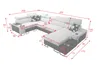 Moderne Eckcouch U-Form Ecksofa MELODIE IV MINI mit Produktbild-Vorschau 5