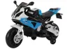 Elektromotorrad für Kinder BMW S1000RR Blau Ledersitz Produktbild-Vorschau 2