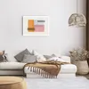 Poster - Poster ohne Rahmen - Aquarell Rechtecke Linien - Produktbild-Vorschau 6